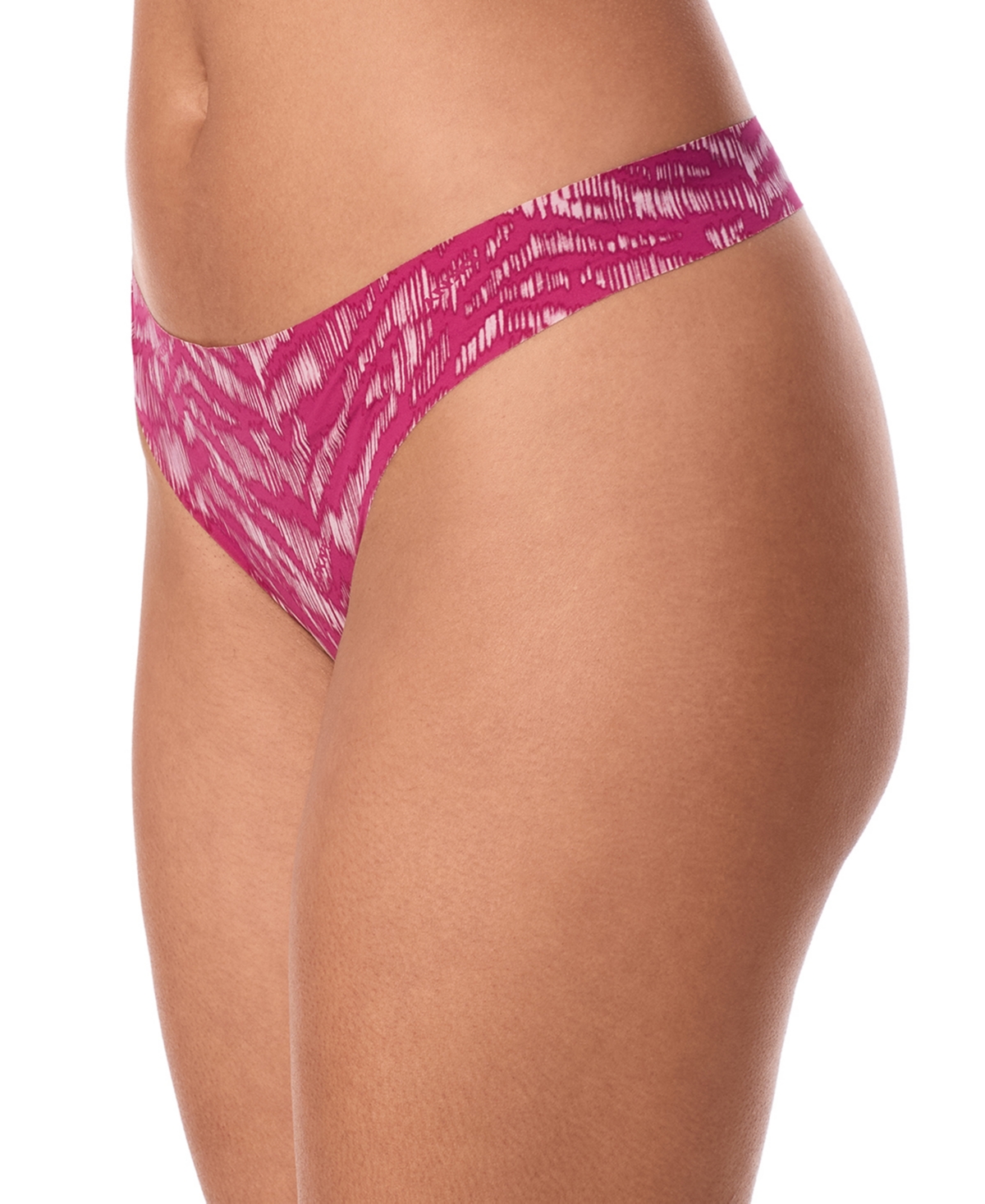Dkny Litewear Cut Anywear Logo Thong Underwear-dk5026 In Pink
