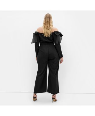Plus Size Stacie Off Shoulder Jumpsuit