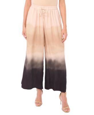 Vince Camuto - Women's Gathered Tie-Dye Wide-Leg Pants