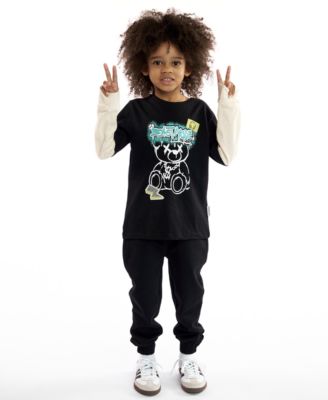 Boys' 5-20 Harper Twofer Graphic Layered T-Shirt