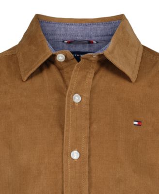 Boys 2T-7 Solid Corduroy Long Sleeve Woven