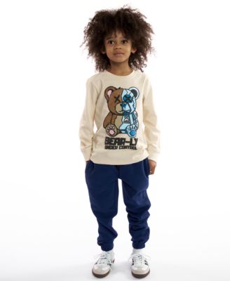 Boys' 2T-7 T-Shirt, Vest and Joggers, 3-Piece Set