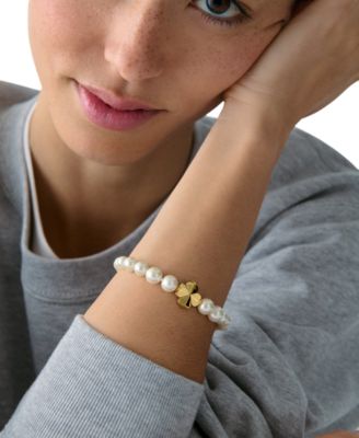 Imitation Pearl Flower Bracelet