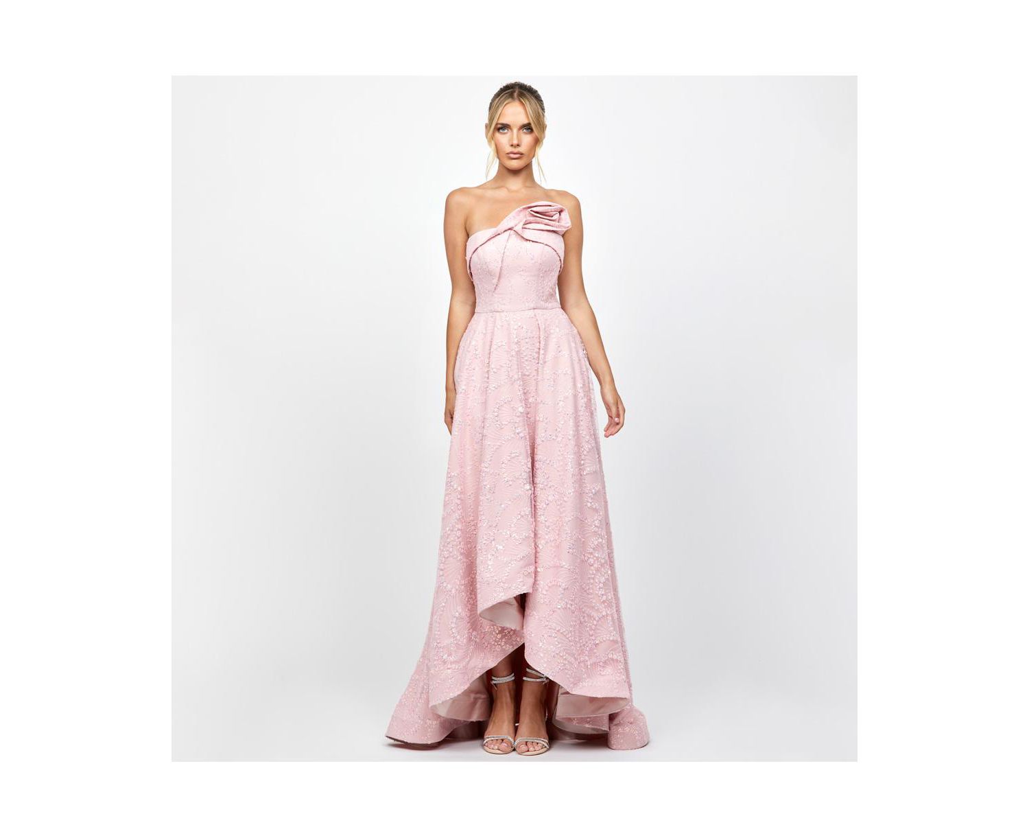 Women's Addyson Strapless Hi Lo Gown