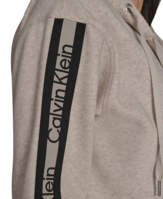 Women's Fleece Logo Tape Hoodie Jacket