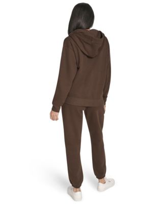 Women's Fleece Logo Tape Hoodie Jacket