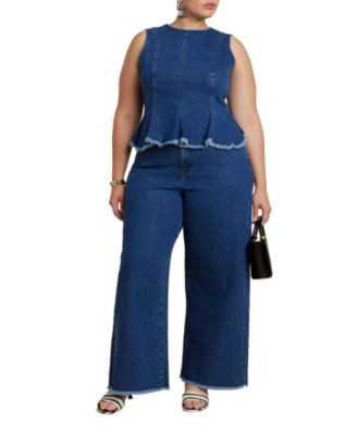 Women's Wide Leg Comfort Stretch Jean