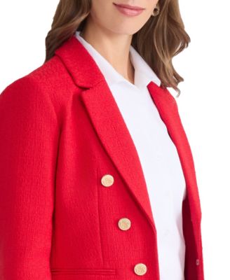 Women's Button-Trim Open-Front Blazer