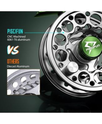 Sword Fly Fishing Reel, CNC-Machined Aluminum Alloy Fly Reel, 3/4, 5/6, 7/8, 9/10 Weight, Black, Gunmetal, Space Gray