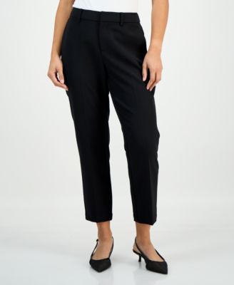 Petite Mid-Rise Slim Trousers, Exclusively at Macy's