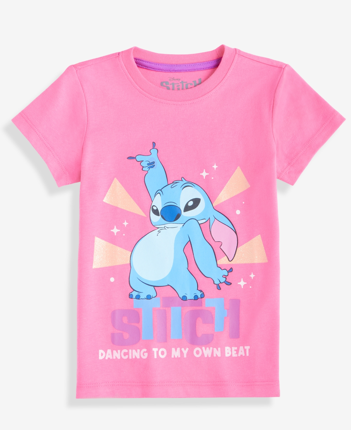 Epic Threads Girls Toddler 2t-4t Dancing Stitch Short-sleeve T-shirt, Macy's Exclusive In Pink