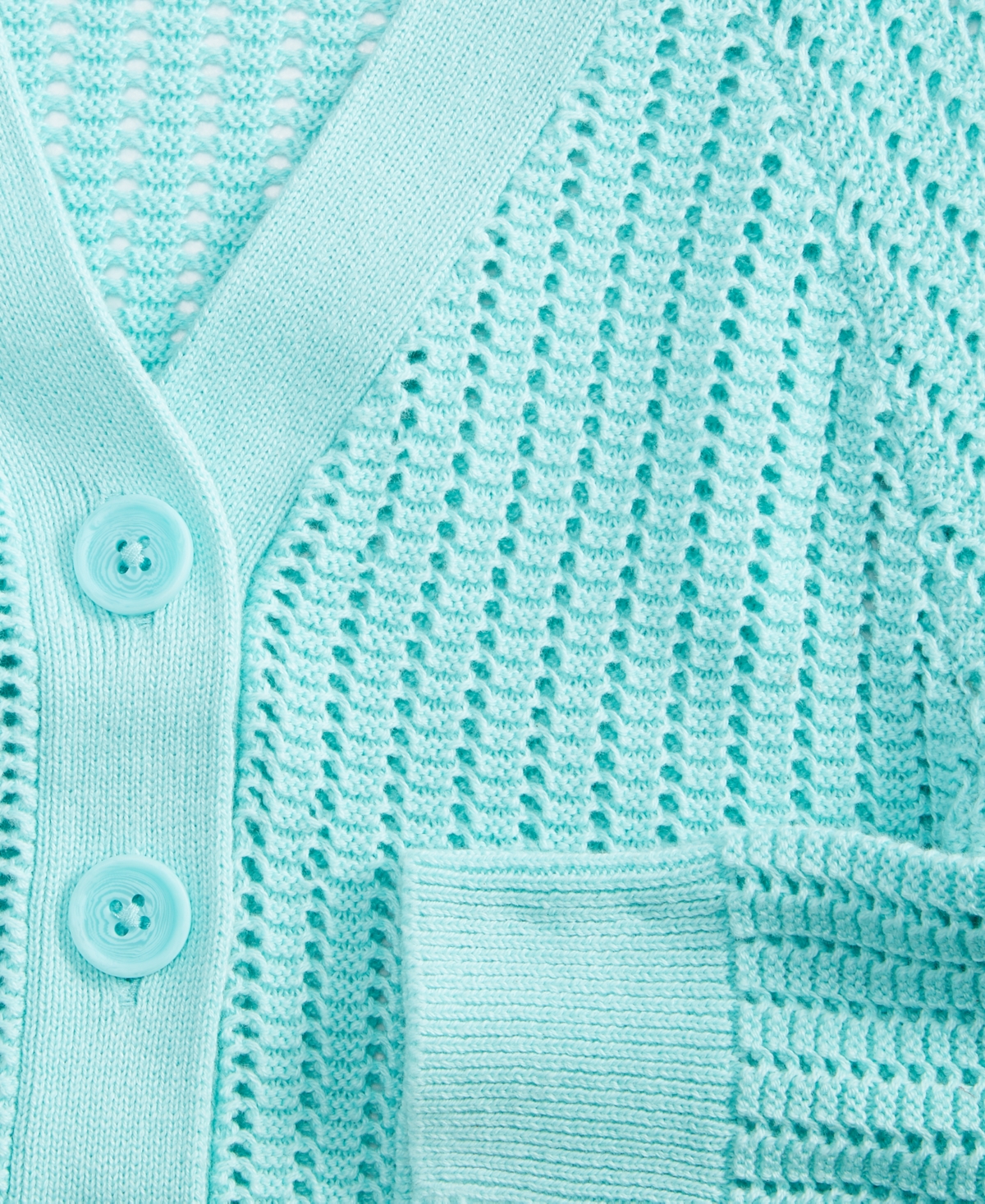 Epic Threads Little & Big Girls V-neck Button Cardigan, Exclusively At Macy's In Blue