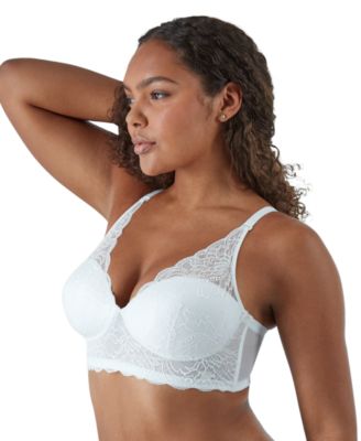 Women's Pure Comfort Lace & Mesh Longline Wireless Bralette DM1188