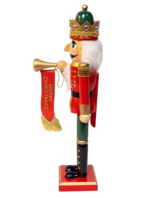 Charming 15" Horn Nutcracker