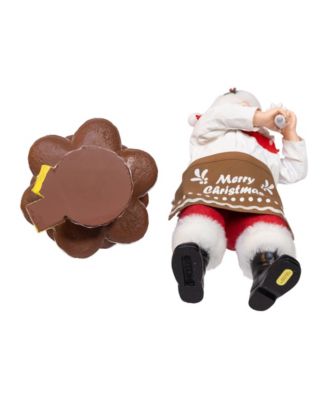 Fabrich&eacute; 10.5" Santa Decorating Gingerbread Tree, 2-Pc. Set