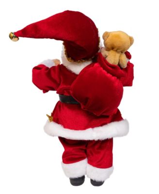 12" Standing Christmas Santa with Sack