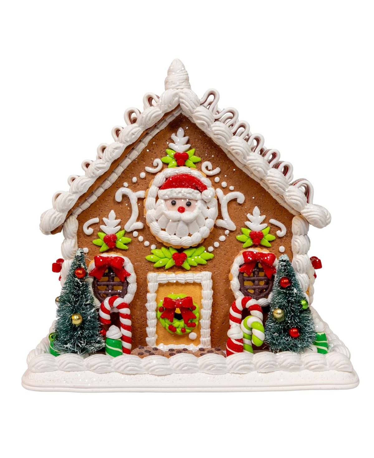 Kurt Adler 9-inch Battery Operated Gingerbread House In Brown