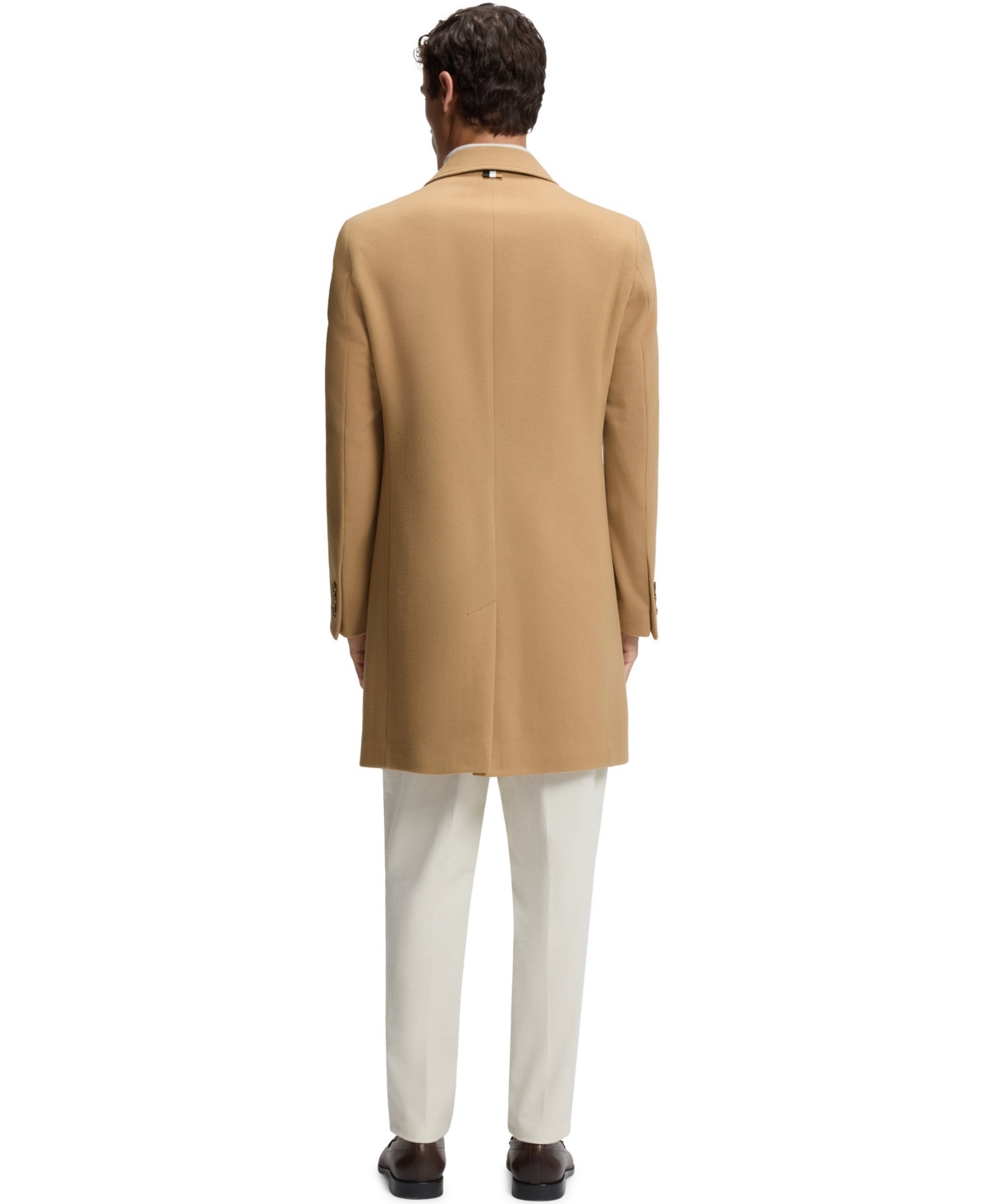 Hugo Boss Boss By  Men's Wool Blend Formal Coat In Brown