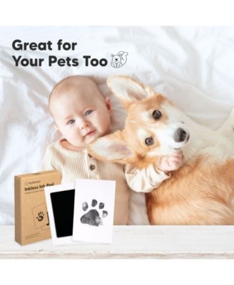 1pk Inkless Ink Pad for Baby Hand and Footprint Kit, Clean Touch Dog Paw, Dog Nose Print Kit, Baby & Pet Safe