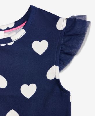 Girls 5-20 Heart-Print Ruffled Top, Macy's Exclusive