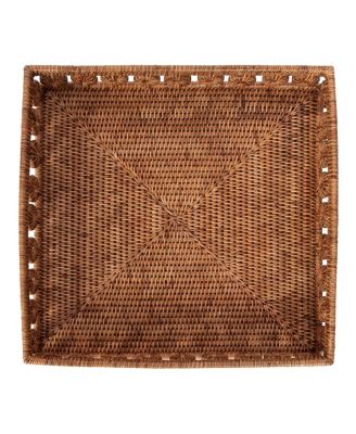 Artifacts Trading Company Rattan Square Tray – Inna Design Serveware