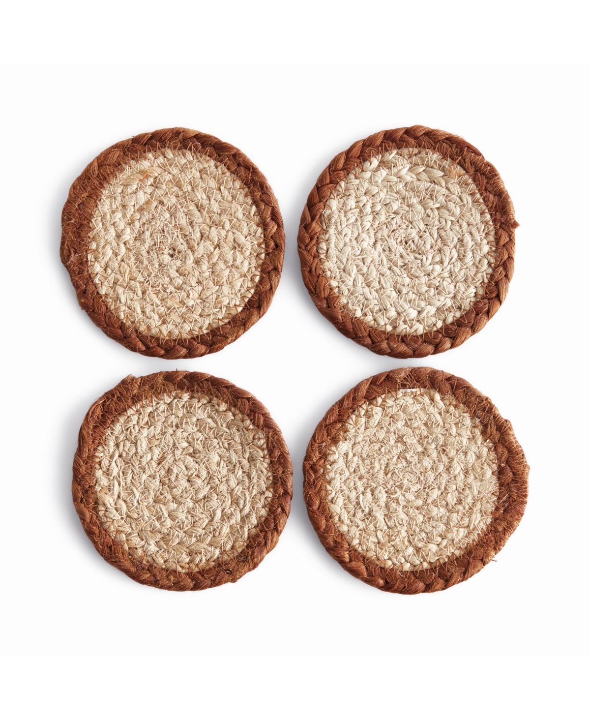 Jute Coasters, Set of 4 - Natural - Durable & Stylish