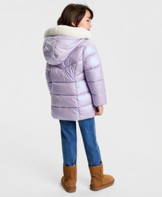 Toddler and Little Girls Stadium Puffer Jacket
