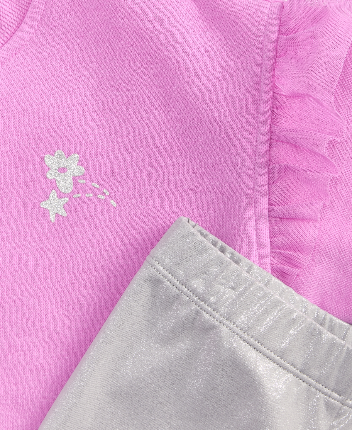 Epic Threads Girls Toddler 2T-4T Star Sweatshirt & Metallic Leggings Set, 2-Piece, Macy's Exclusive