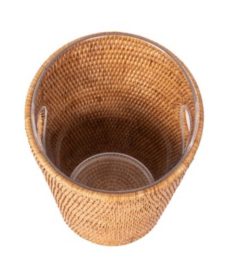 Artifacts Trading Company Rattan Champagne Bucket with Acrylic Insert