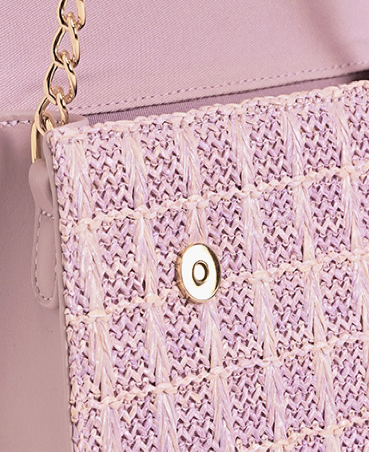 Like Dreams Neo Straw Crossbody In Pink