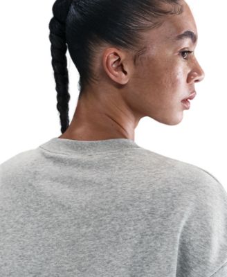 Women's Fleece Loose Fit Crew Neck T-Shirt