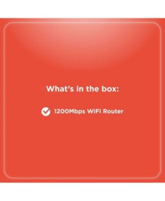 1200 Mbps WiFi Router, Dual Band Wireless Router For Fast Internet, Strong Signal Coverage, Stable Connection, Easy Setup For Home & Office