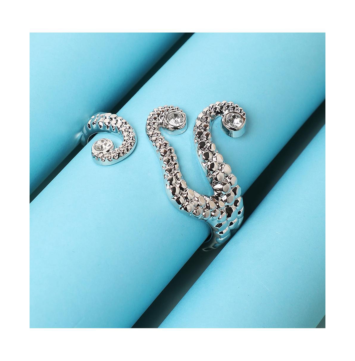 Sohi Squid Arms Bracelet In Silver