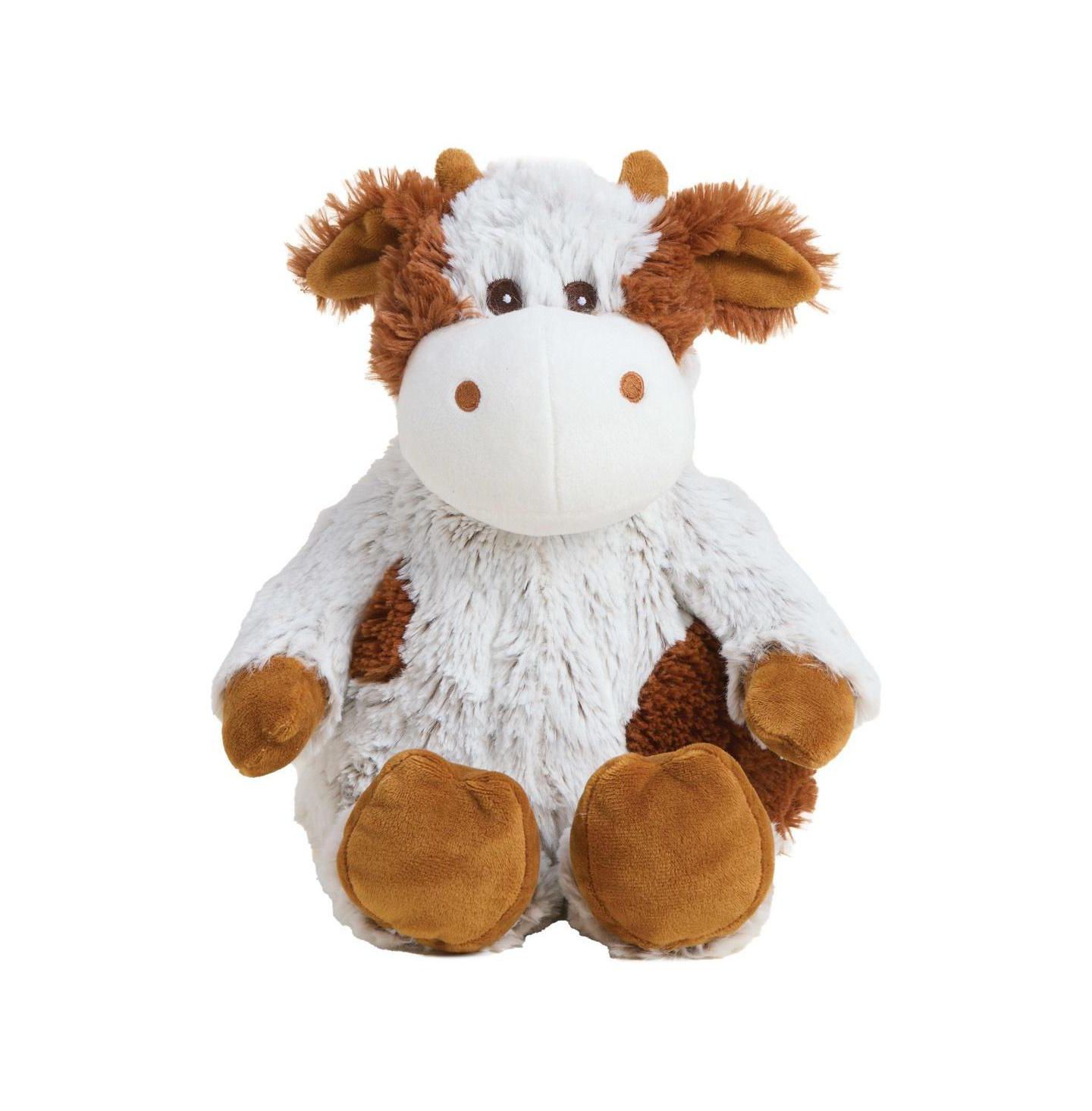 Детская мягкая игрушка Intelex Warmies Microwavable Plush 13" Cow, цвет: Белый — фото 1