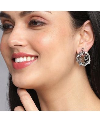 Women's Oxidised Drop Earrings