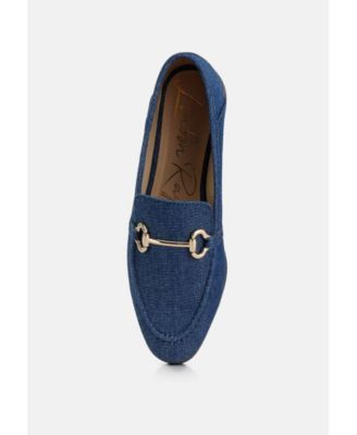 Womens Jiro Horsebit Detail Flat Loafers