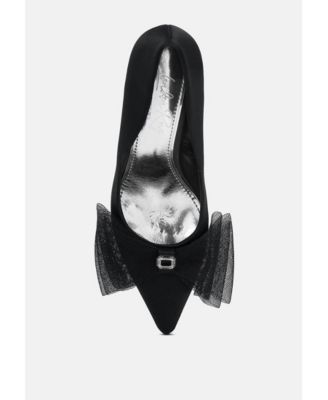 Women Odette Diamante Embellished Bow Stiletto Pumps