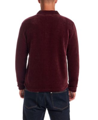 Men's Brushed Corded Button-Front Shirt Jacket