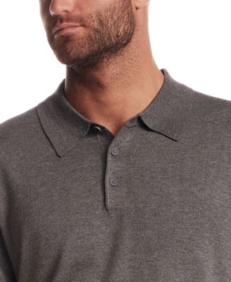 Men's Long-Sleeve Polo Sweater