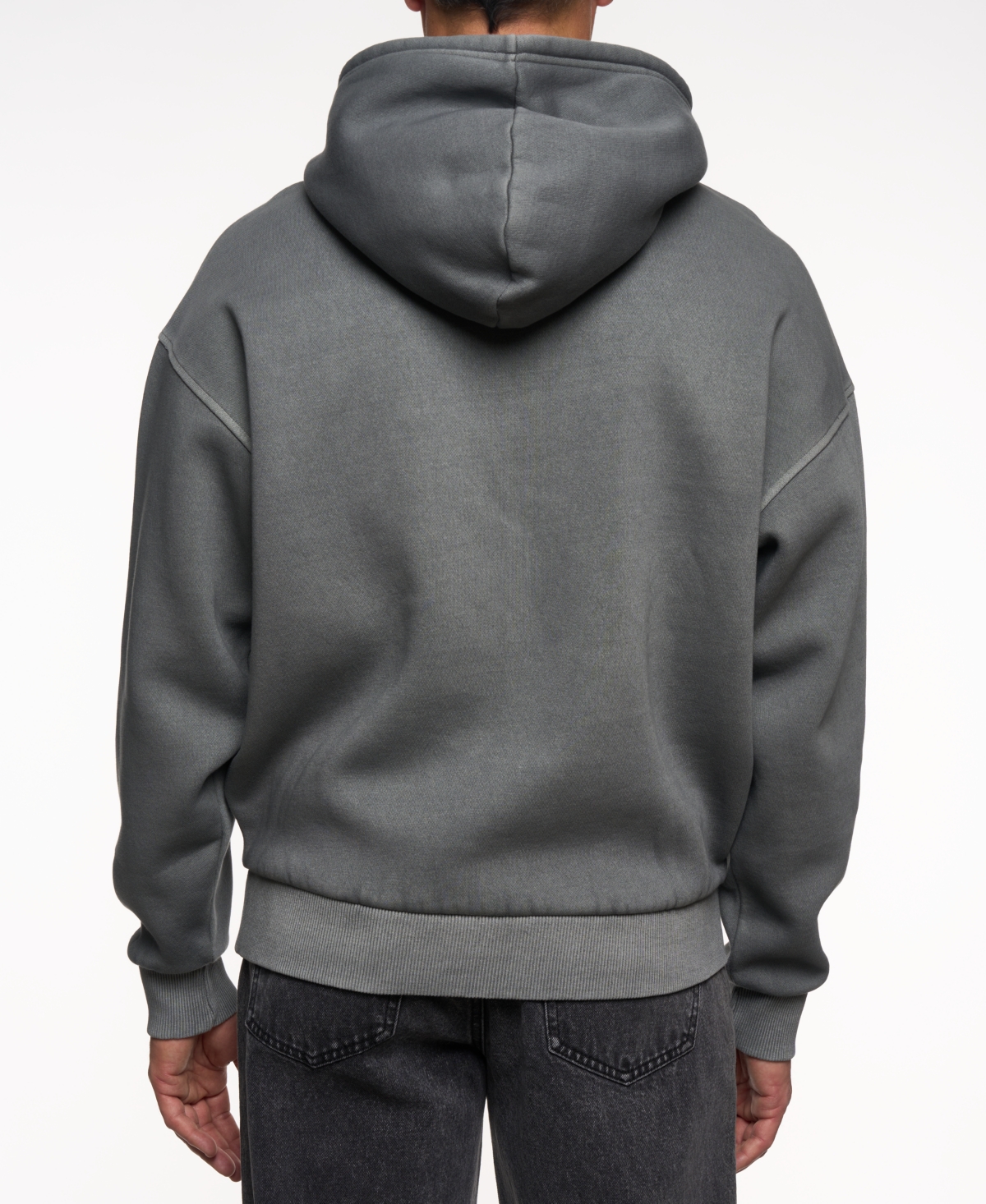Lazer Men's Loose-fit Pull-on Hoodie In Gray