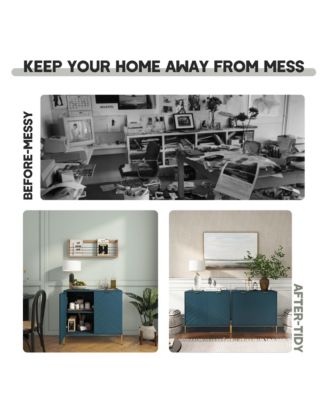 2-Door Accent Cabinet Storage Cabinet