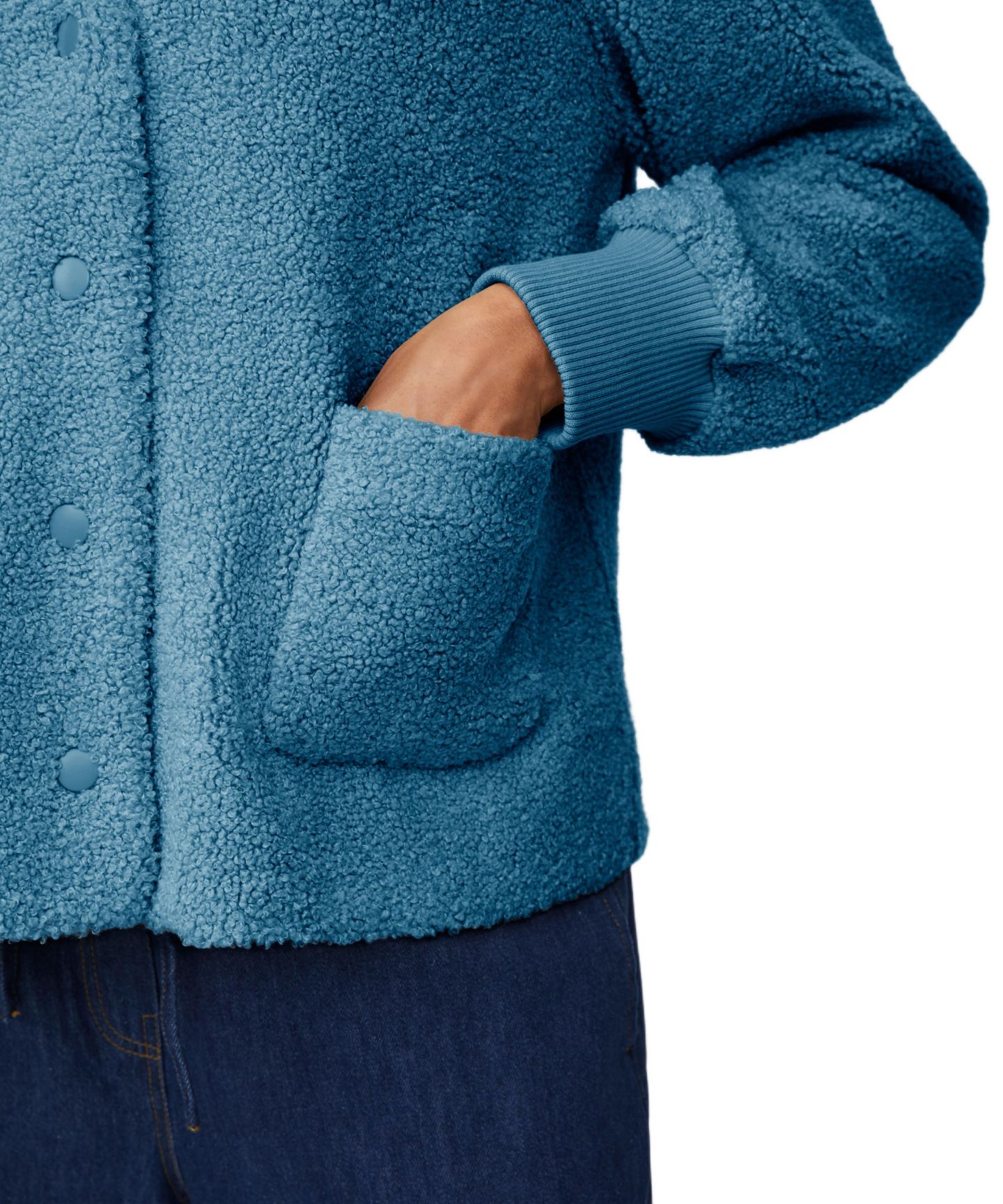 Женская куртка Masai Copenhagen MaJunte V-Neck Long Sleeve, цвет: Синий — фото 3