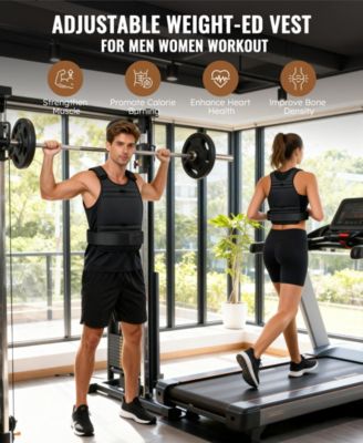 22LB Adjustable Weighted Vest with Removable Weights for Men and Women