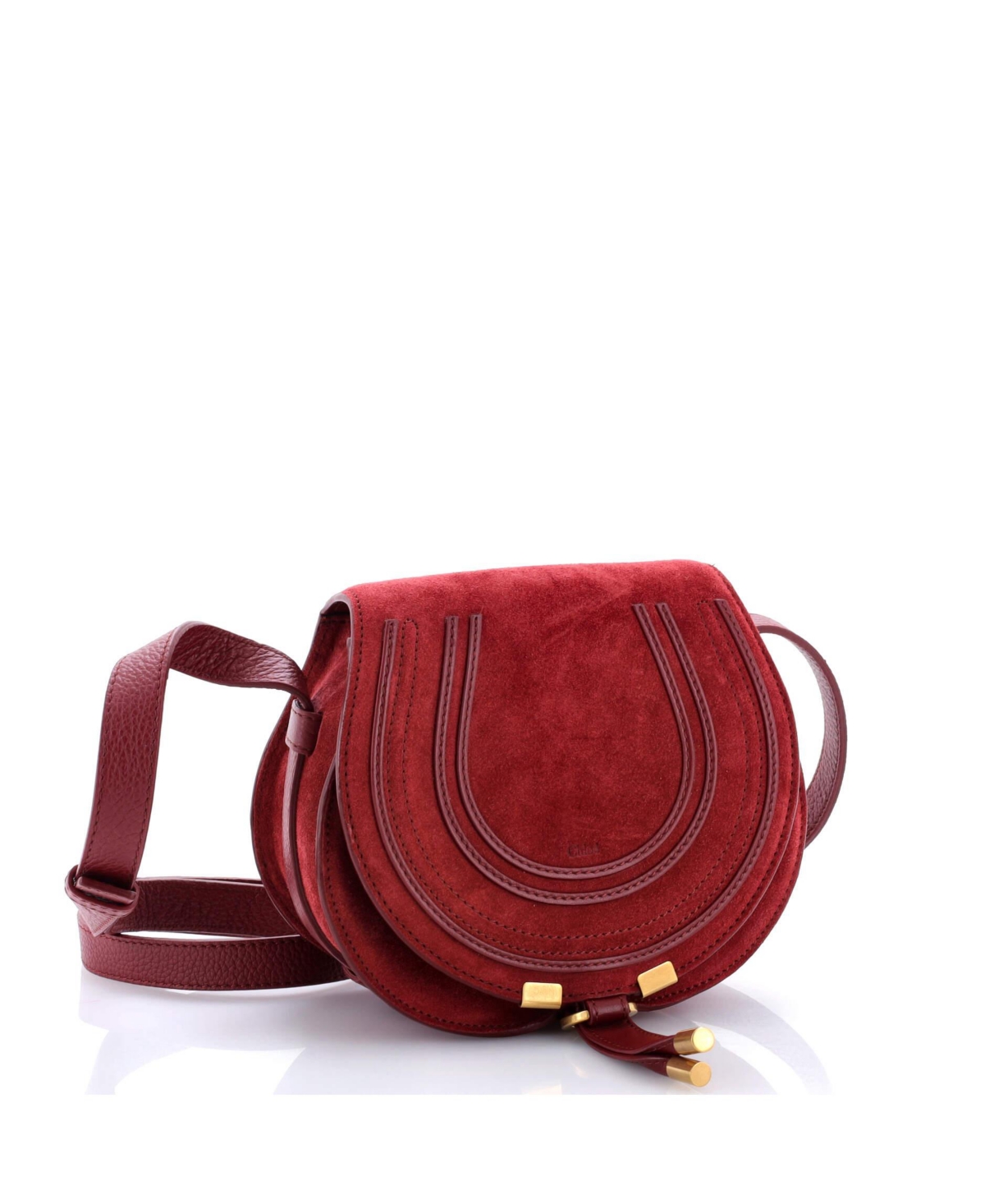 Pre-Owned Chloe Small Marcie Crossbody Bag Suede