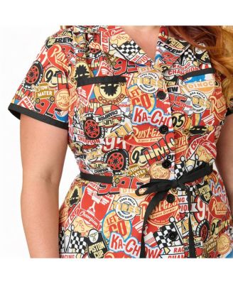 Plus Size 1960s Fit & Flare Dress