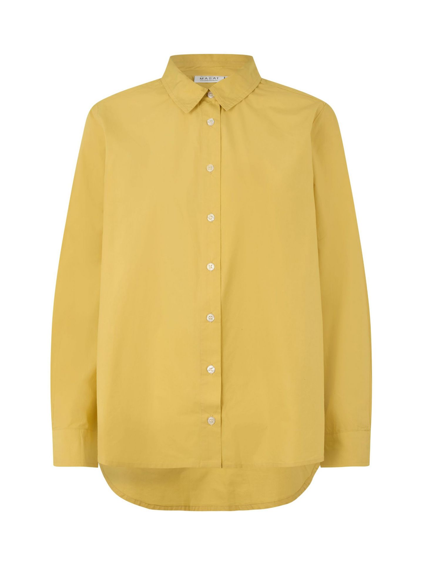 Женская рубашка Masai Copenhagen MaImma Long Sleeve Collared, цвет: Золотой зелёный — фото 2