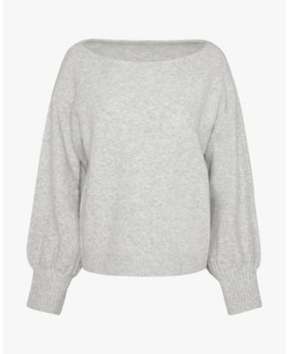 Women's Off The Shoulder Balloon Sleeve Sweater