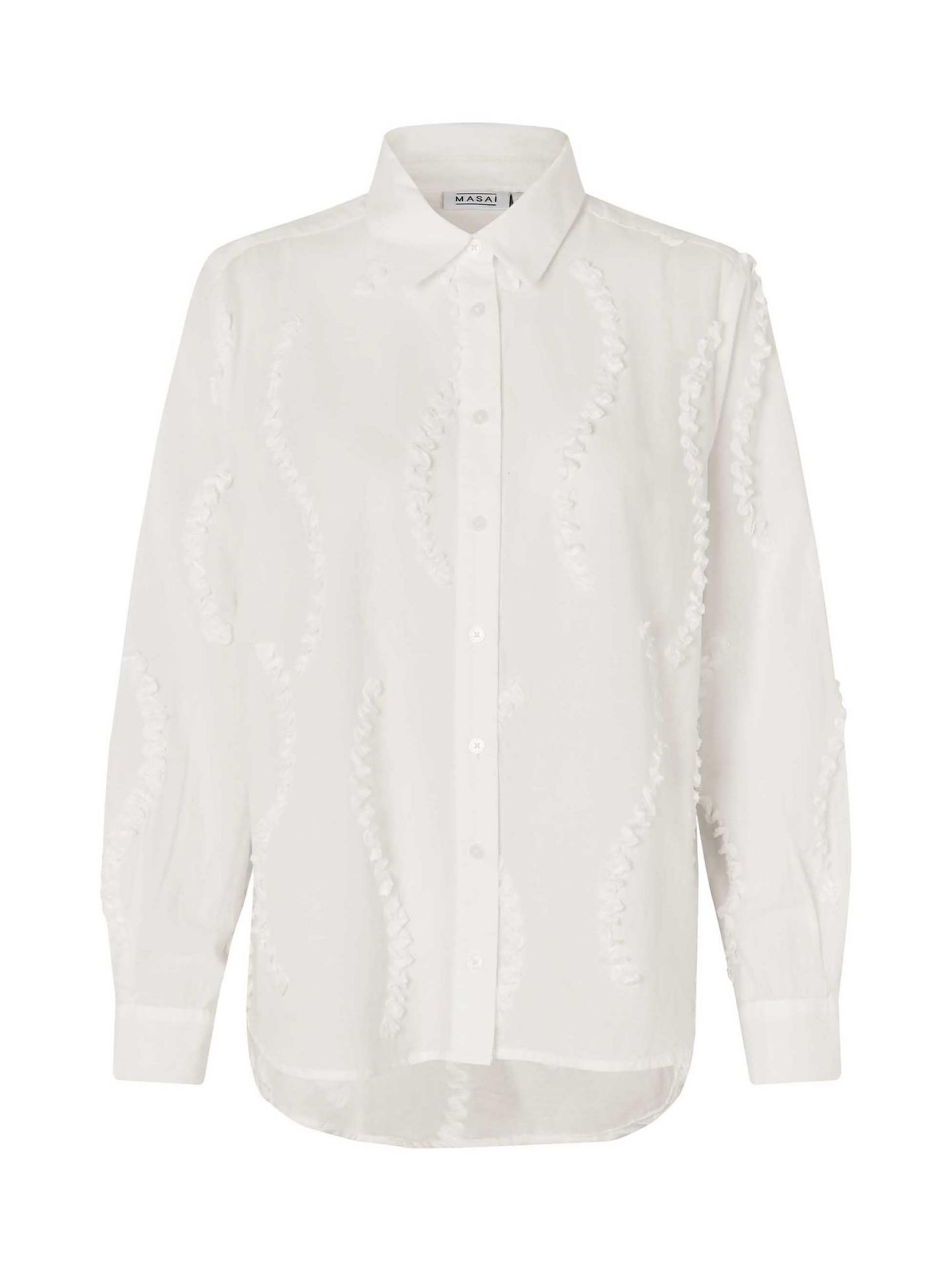 Женская рубашка Masai Copenhagen MaImma 100% Cotton Long Sleeve, цвет: Чёрный — фото 7