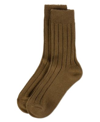 Women's Neutral Ribbed Knit Essential Boot Socks