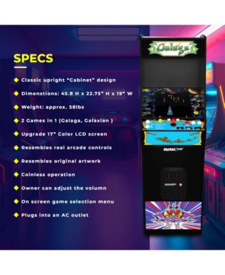 GALAGA Deluxe 14 in 1 Arcade Game Machine 5-Foot Stand-Up Cabinet